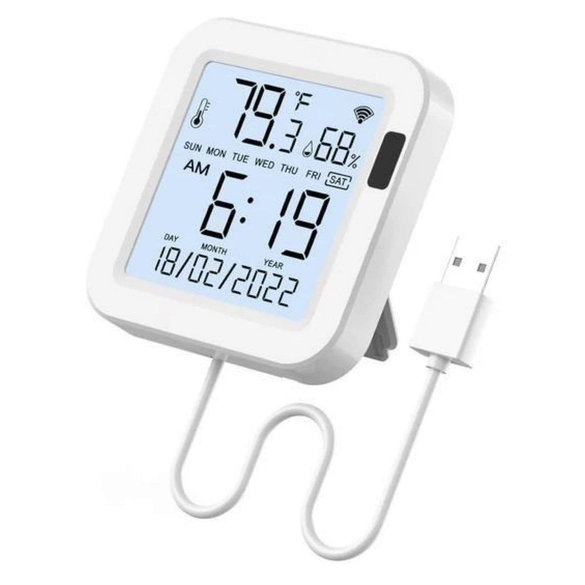 Sensor De Temperatura Y Humedad Tuya Smart Moes