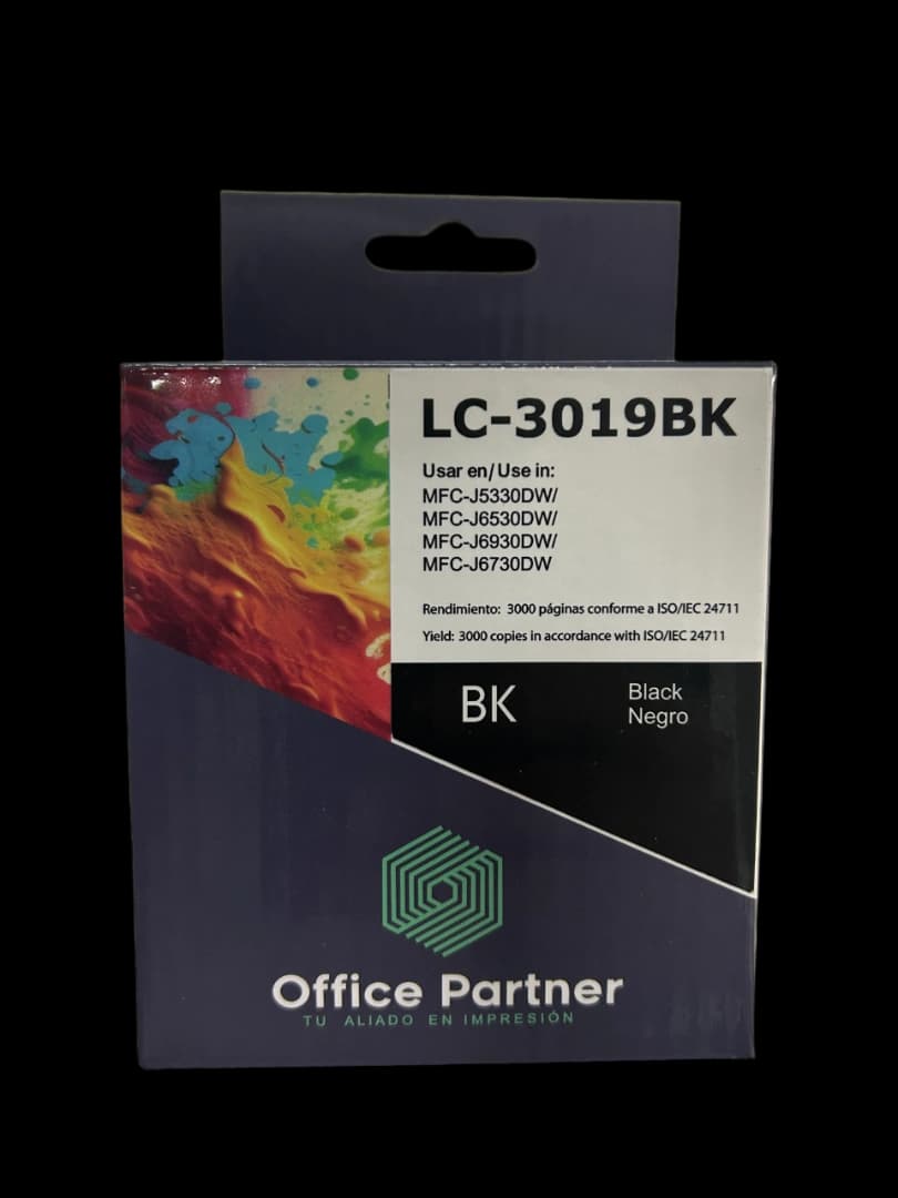 Tinta Office Partner Lc-3019bk Negro 3000 Copias Iso