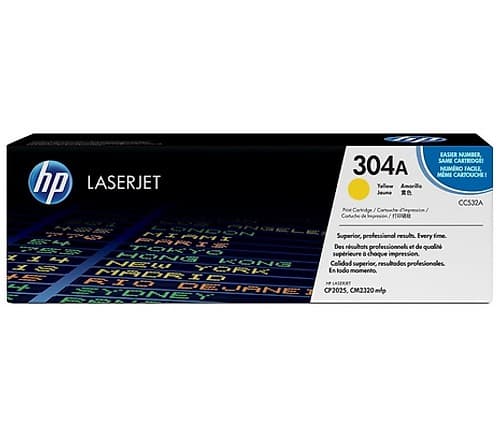 Hp Toner Cc532a 304a Amarillo 2020/2025/2030/2320 2.800cps Cp(O)