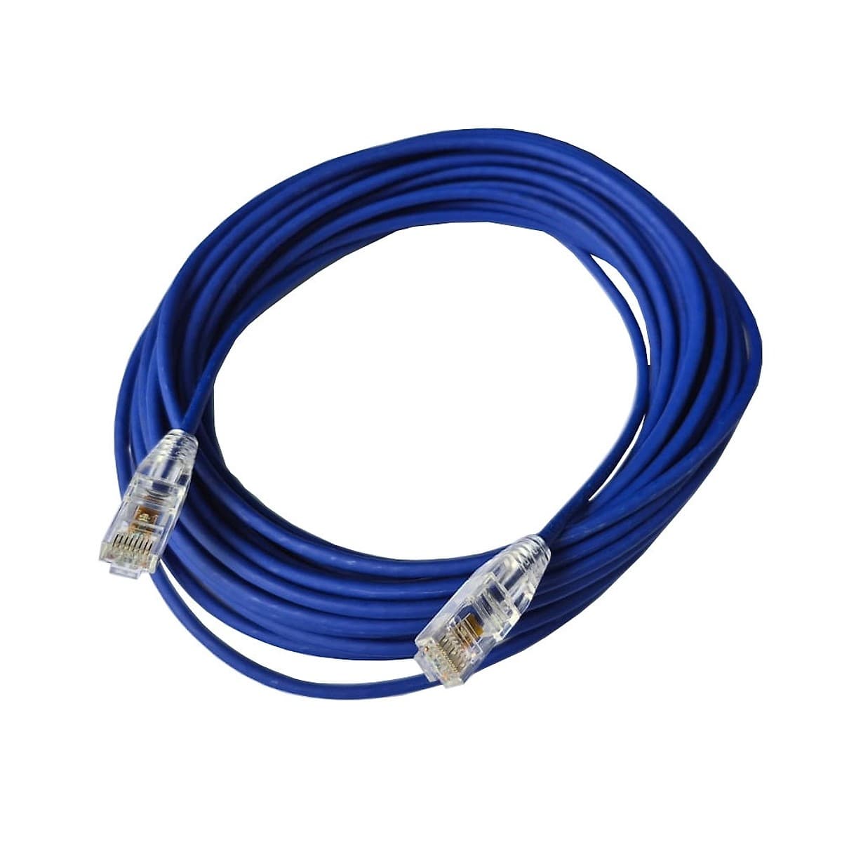 Patchcord Slim U/Utp Cat6a Led Azul 5m Lszh 28awg