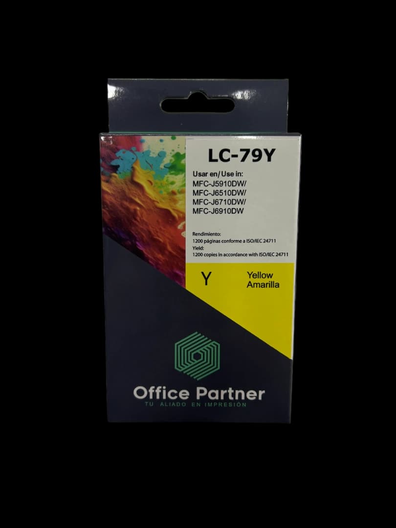 Tinta Office Partner Lc-79y Amarillo 1200 Copias Iso