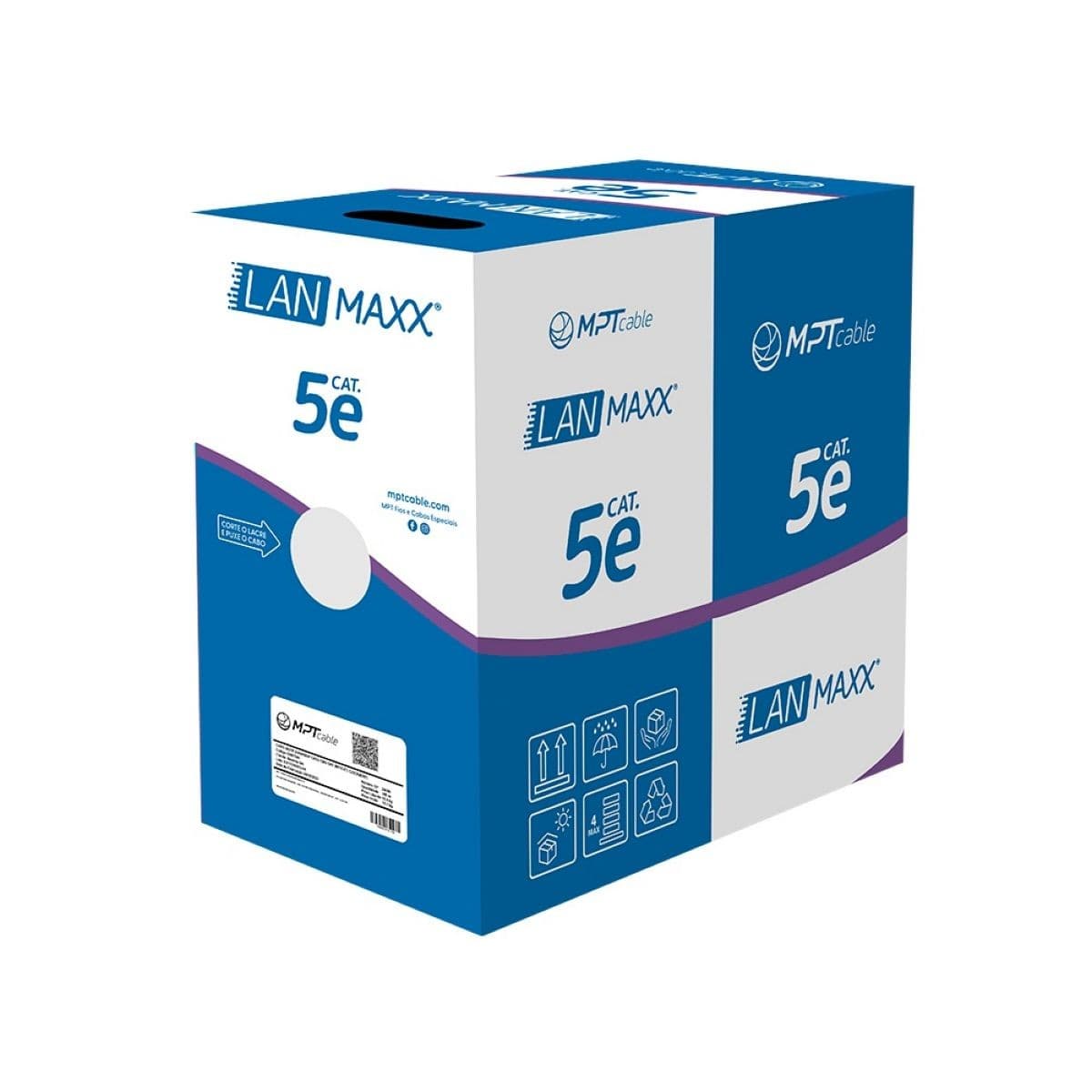 Cable Utp Cat5e Blanco 305m Mpt