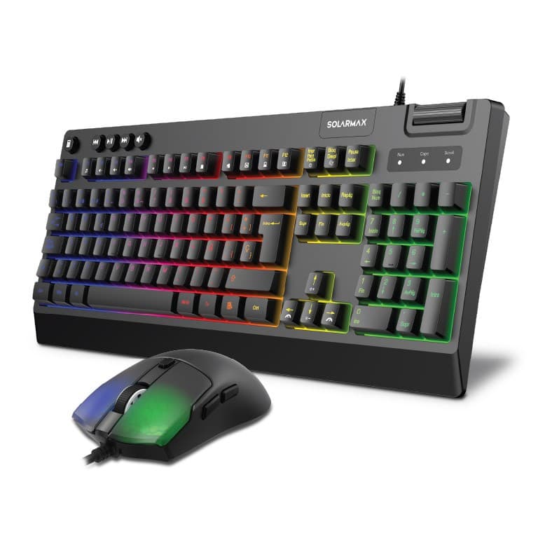 Pc Combo Teclado+Mouse Gamer Rgb Gc2p8200 Solarmax