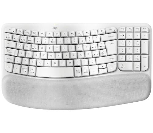 Logitech 920-012279 Teclado Wave Keys Off White Inal+Bt Ergo