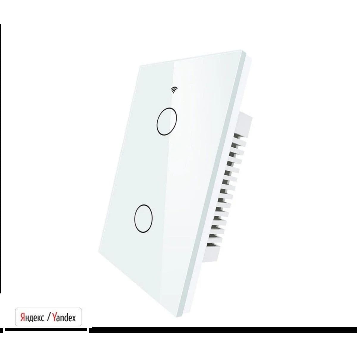 Interruptor Tactil De Pared 2 Bot Wifi+Rf433 Tuya