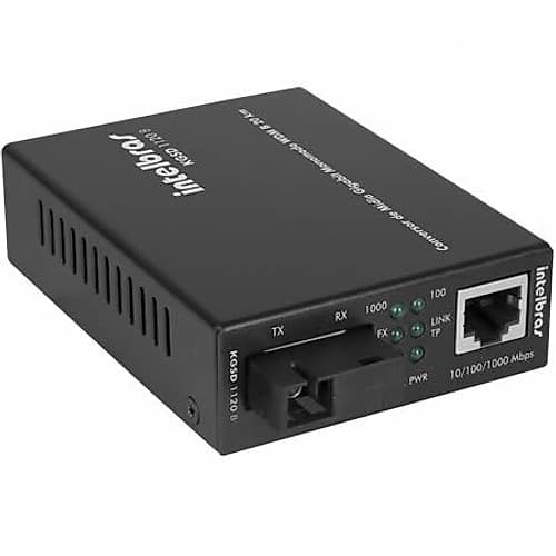 Fibra Conversor Media Giga Wdm Monomodo 20km Kgsd 1120 B Intelbras