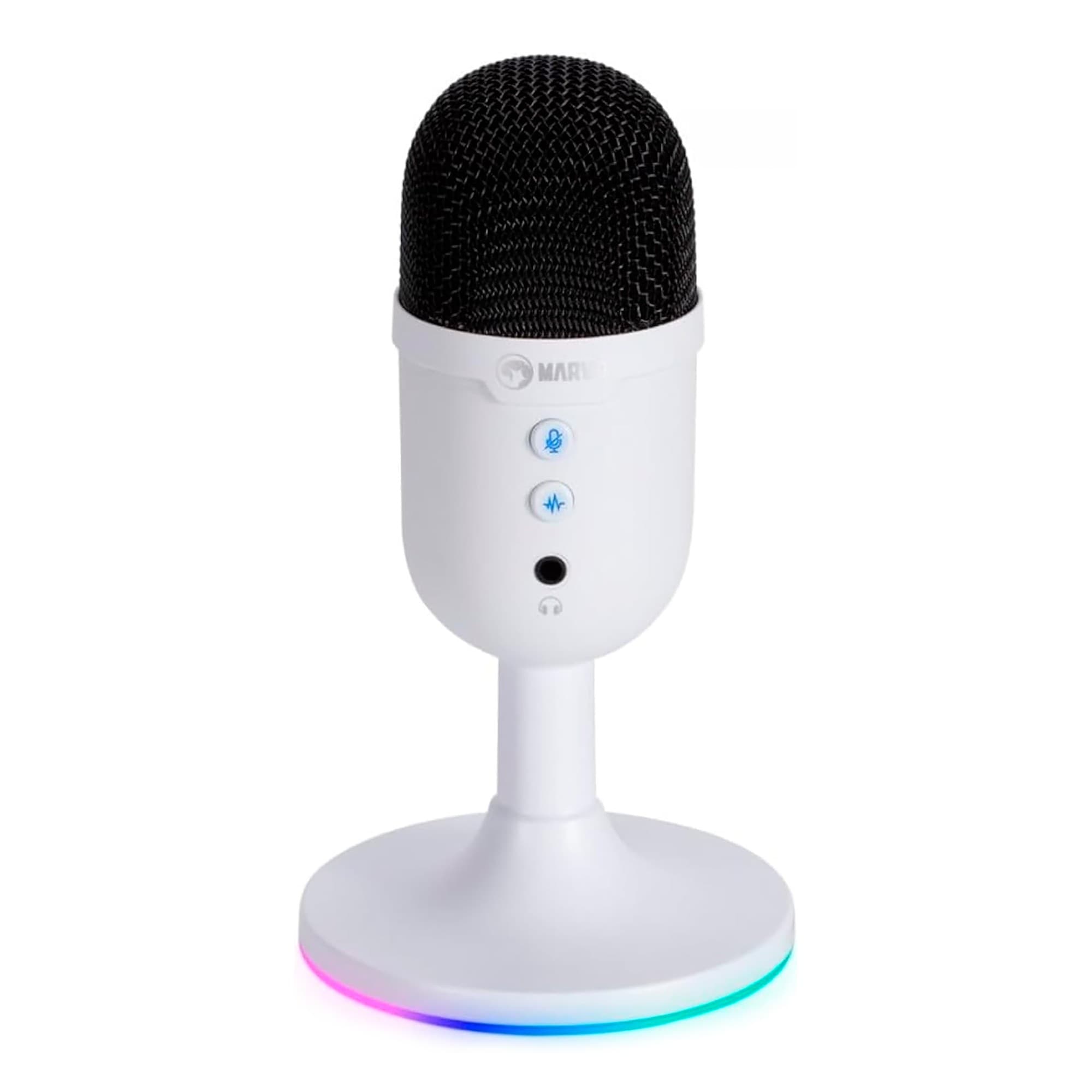 Micrófono Gaming Marvo Mic-06 Omnidireccional Con Iluminación