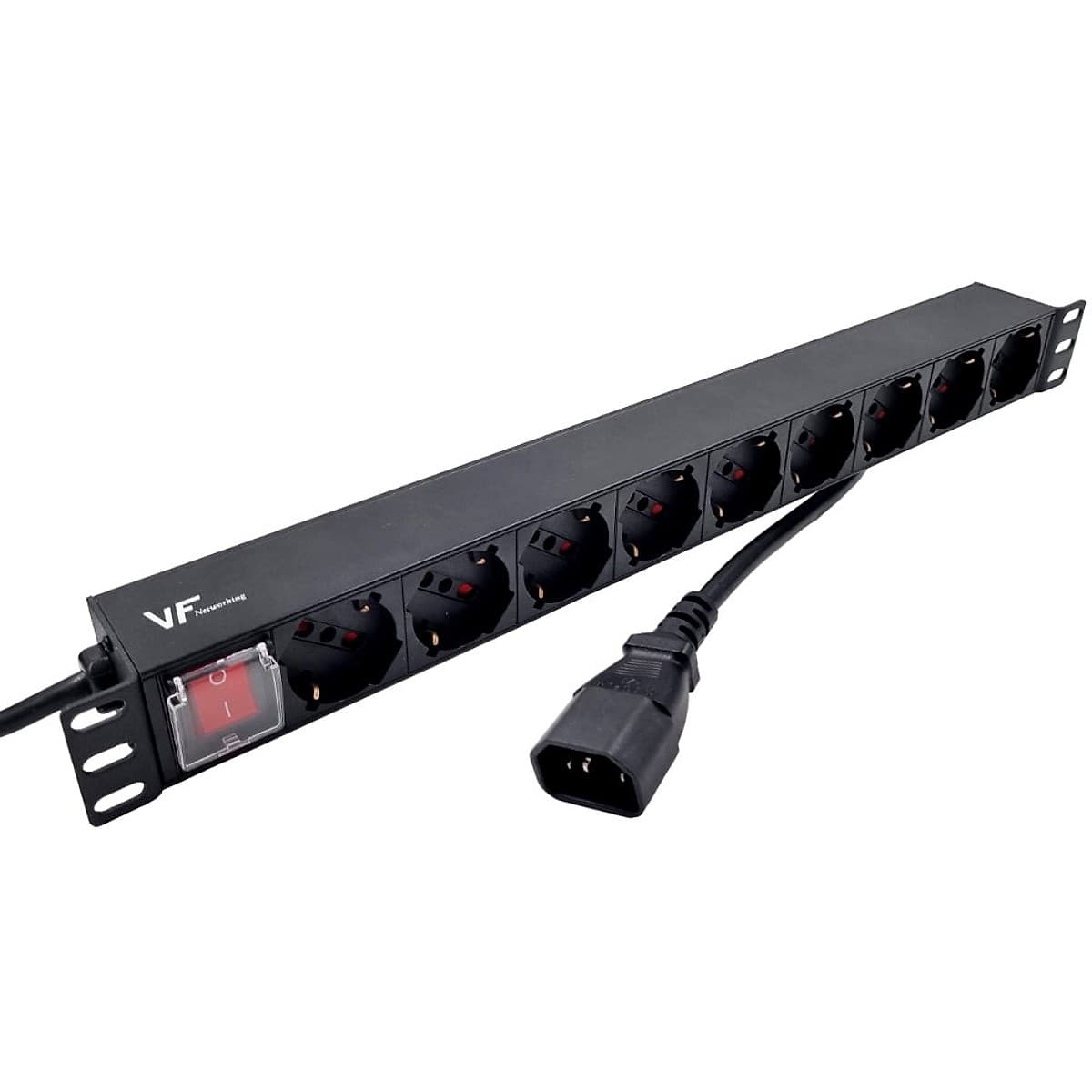 Pdu 9 Tomas Comb Schuko/3 En Línea 3 Mts A C14 - 19"
