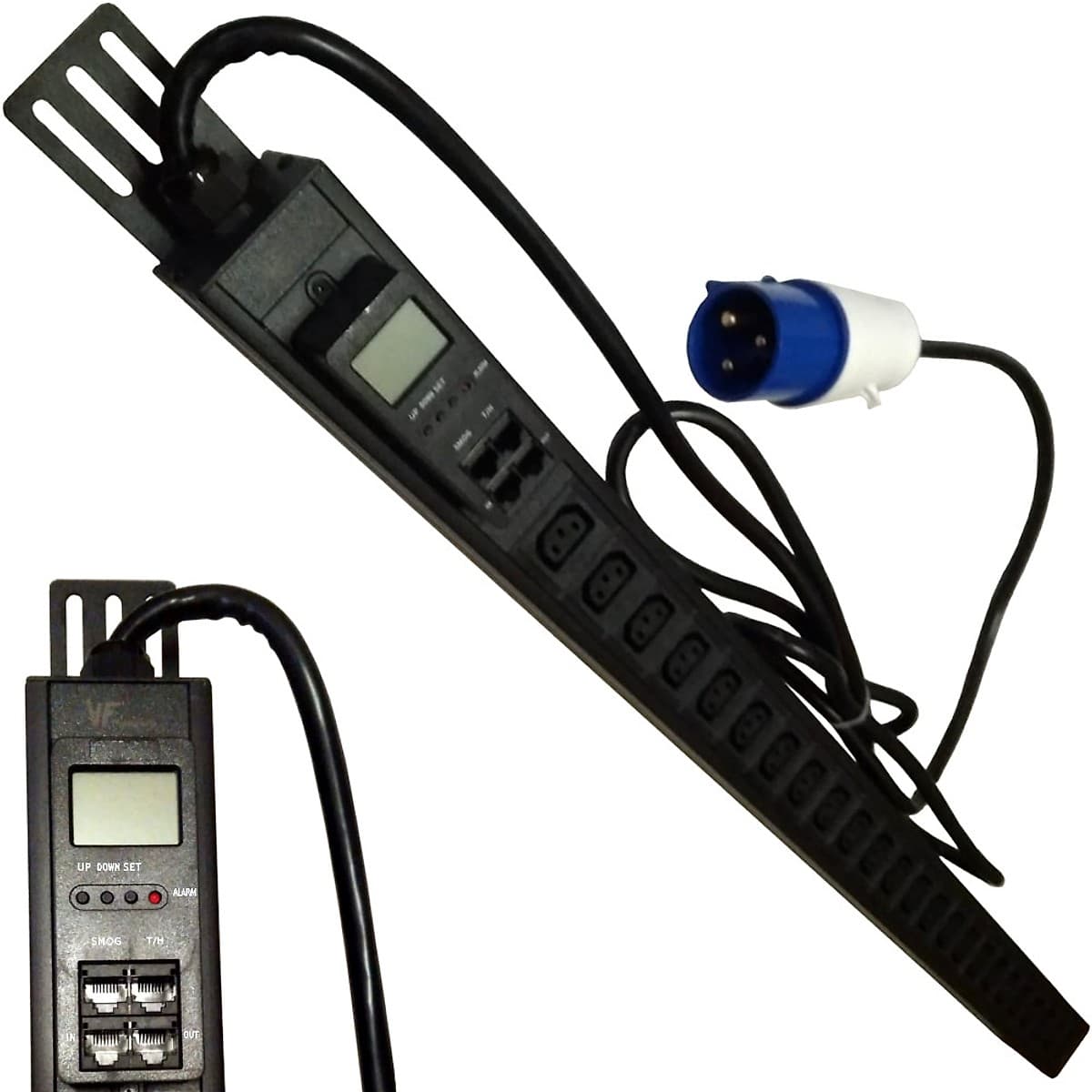 Pdu Vertical 24 Tomas C13 Monitoreable -32 Amp -3 Mts