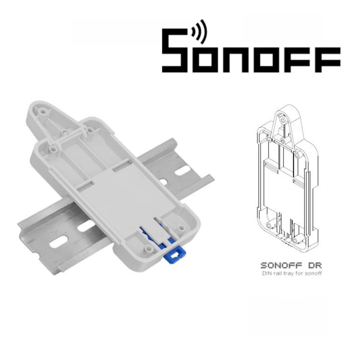 Bandeja Montaje Din Sonoff Dr