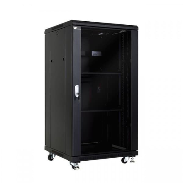 Rack Piso Negro 22u 600x600x1160 P/Vidrio