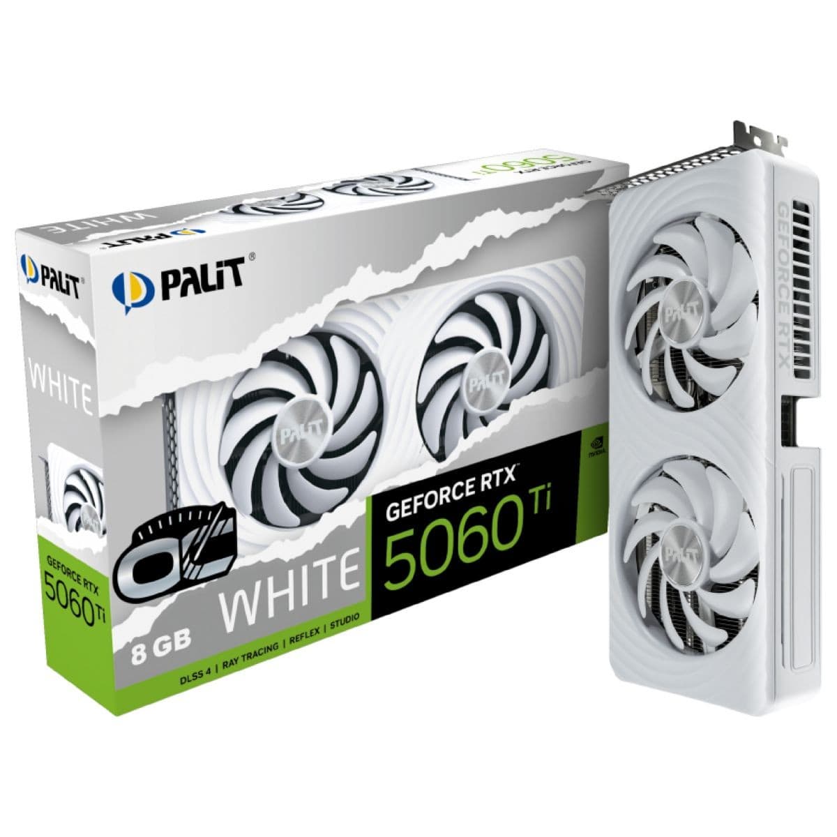Tarjeta Palit Geforce Rtx 5060ti White Oc 8gb D7