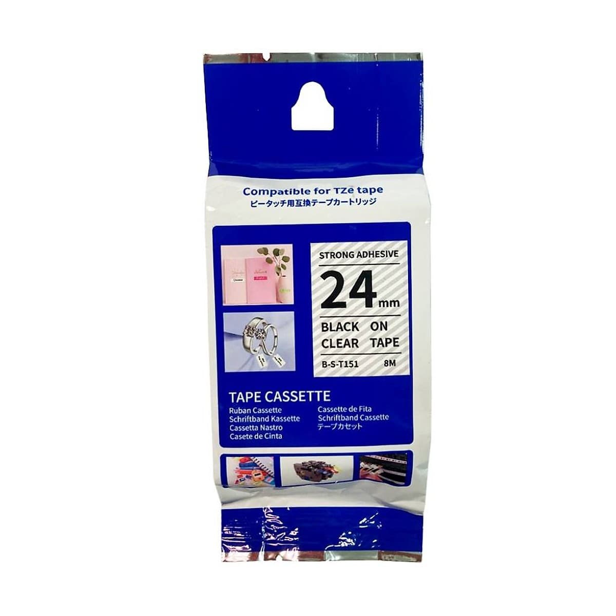 Cinta Adhesiva Office Partner Tze-S151 24mm X 8m