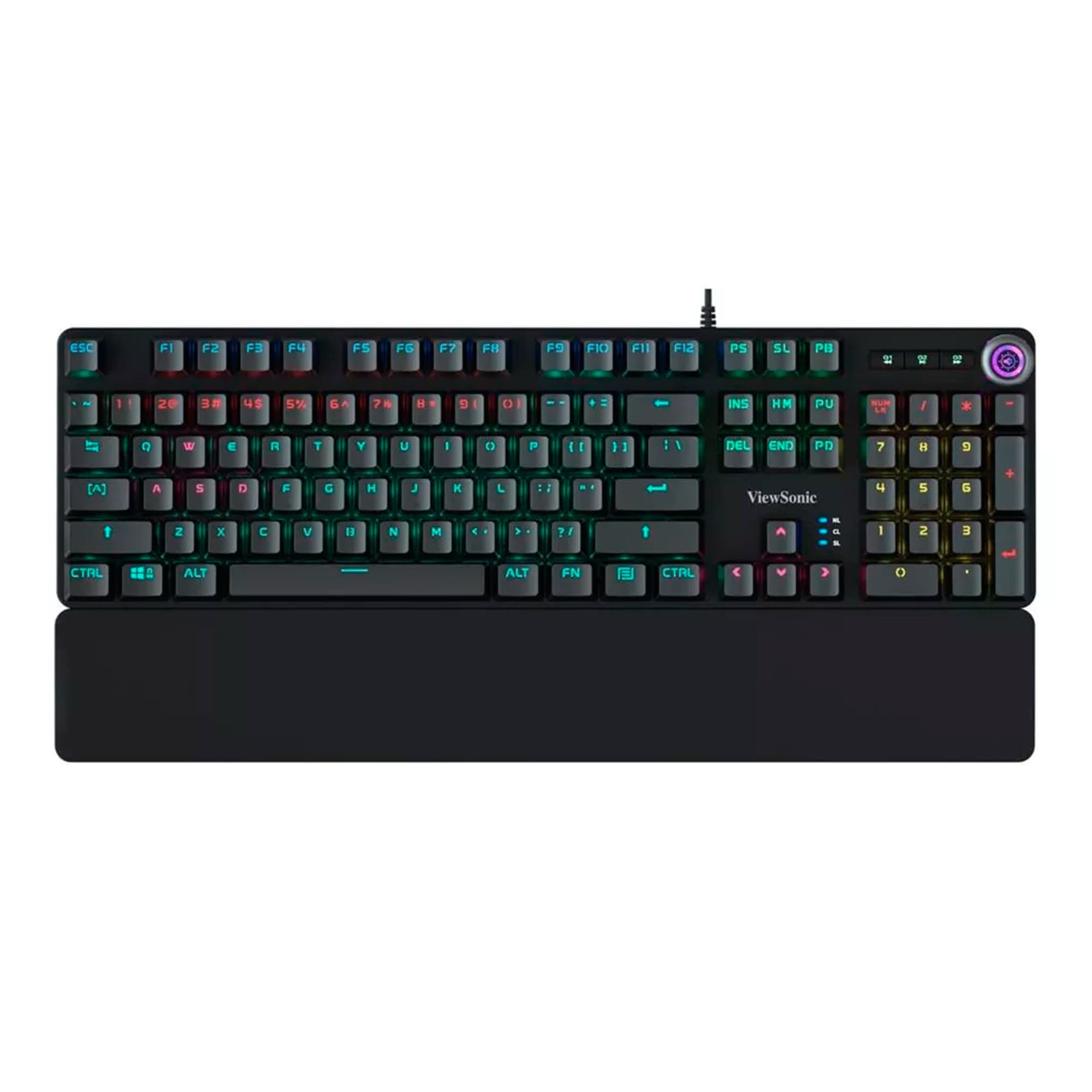Teclado Gaming Usb A Viewsonic Ku535 Español Mecánico Rgb
