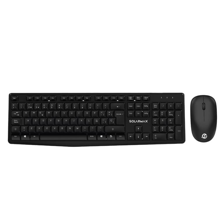 Pc Combo Teclado+Mouse Inalambrico Slim Kbc2500b Solarmax