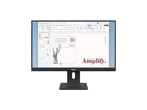 Monitor Lenovo Thinkvision E24-40 23.8" Hd Dp+Hdmi+Vga / Ips / 100hz / 99% Srgb / Pivot