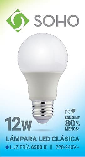 Lampara Led Soho E27 12w Fria X 10 Unidades