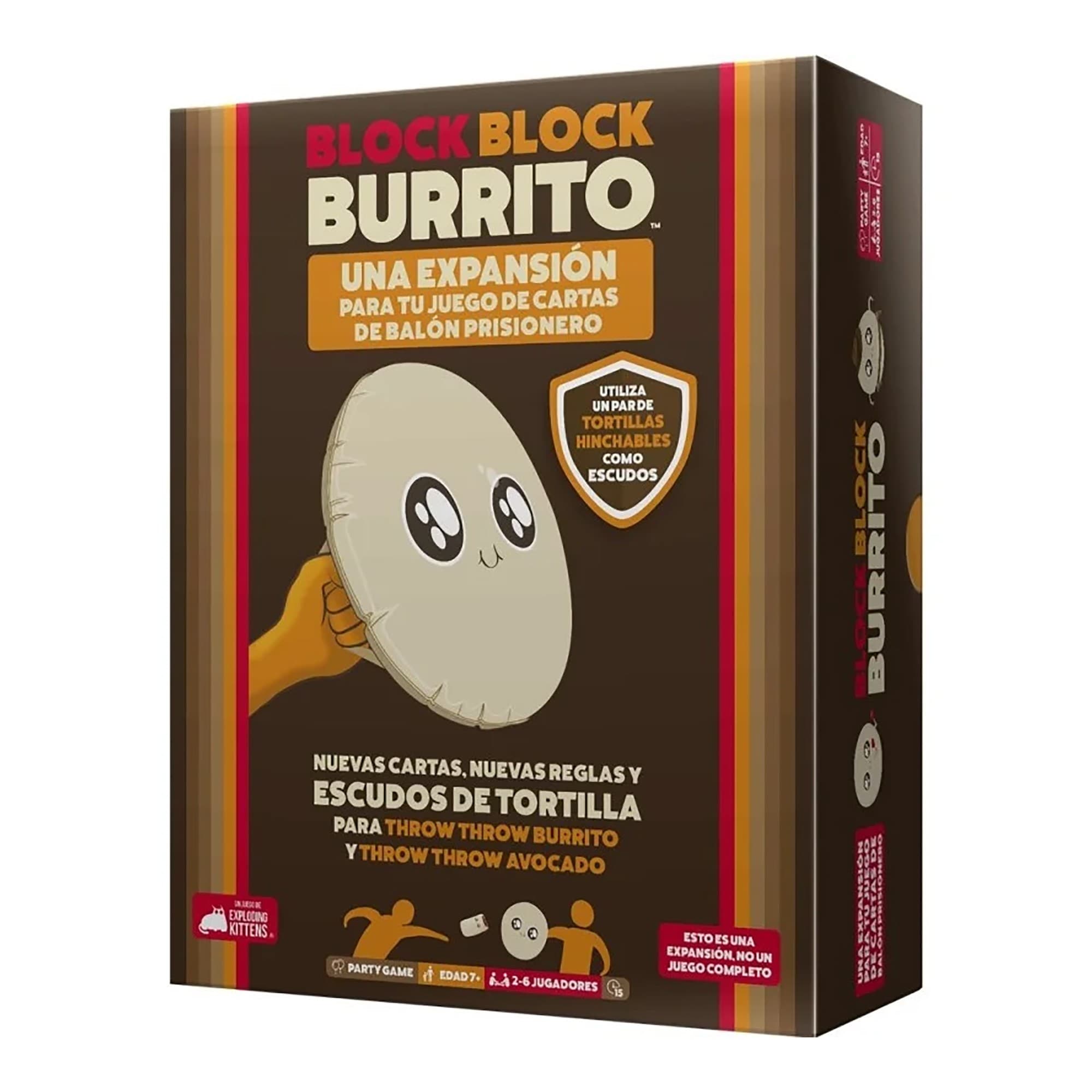 Expansión Juego De Mesa Exploding Kittens Block Block Burrito +7