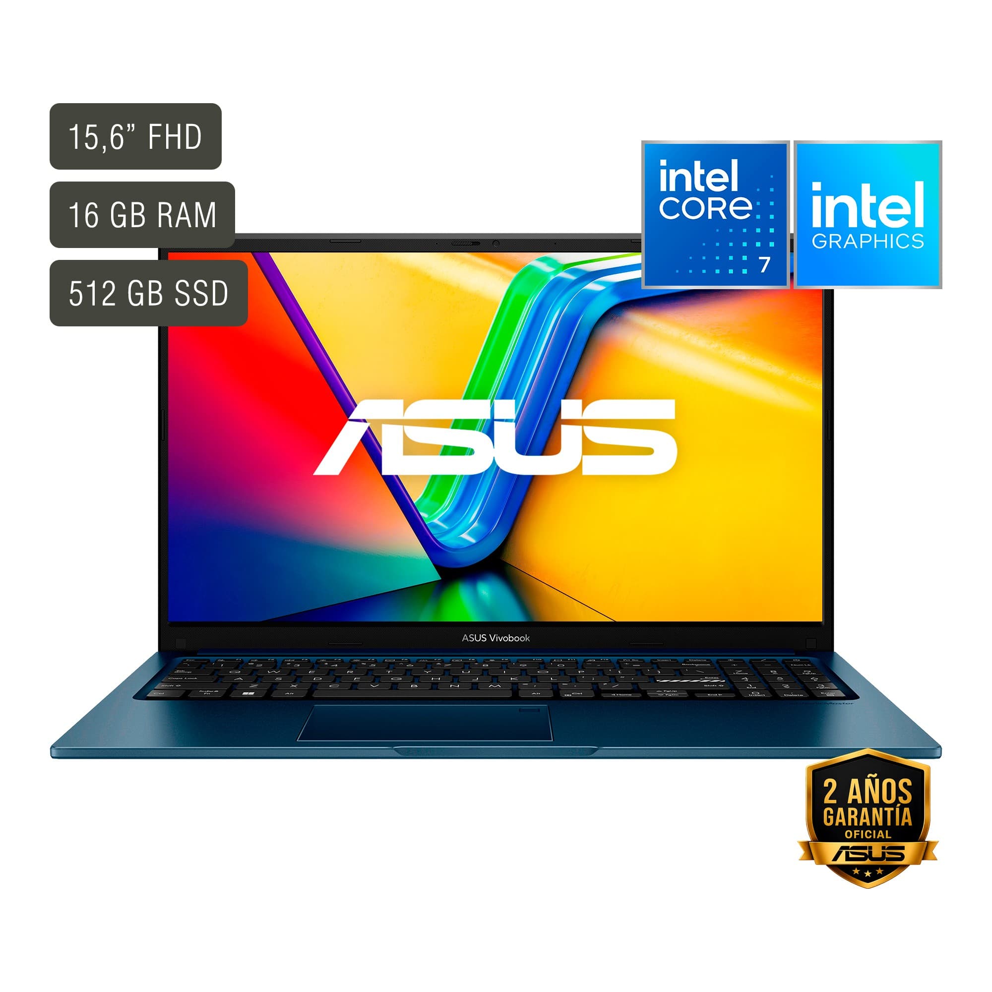 Notebook Asus Vivobook 15.6'' Core I7 16gb 512gb