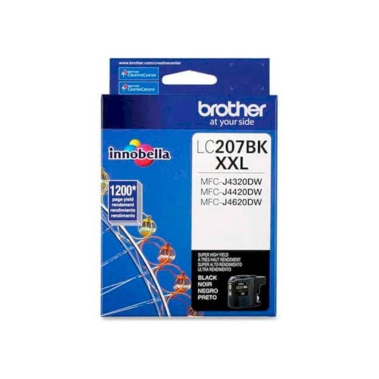 Cartucho De Tinta Brother Negro Lc207bk Para Inkjet Mfc4620d
