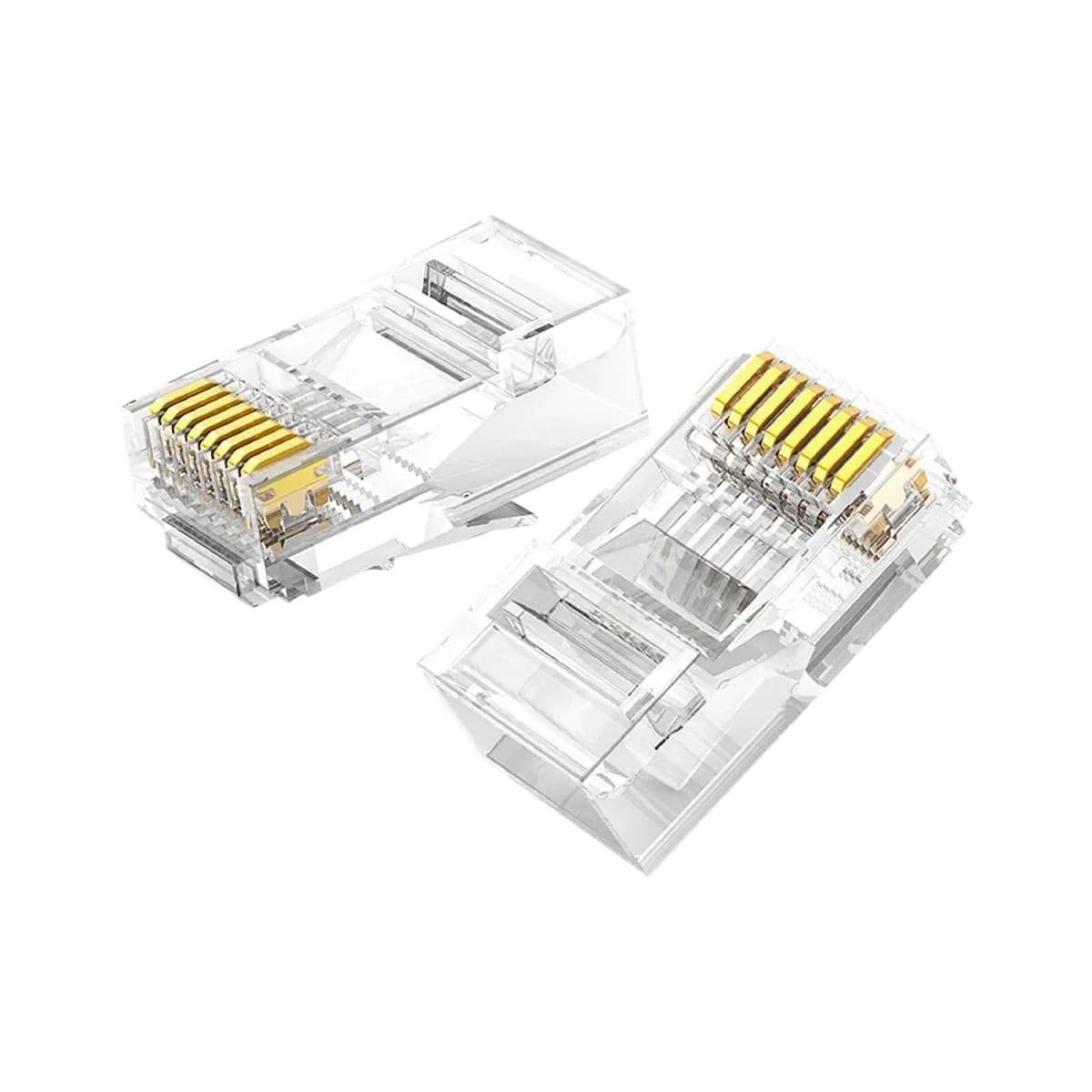 Conector De Cables Ugreen Rj45 Cat6 100piezas