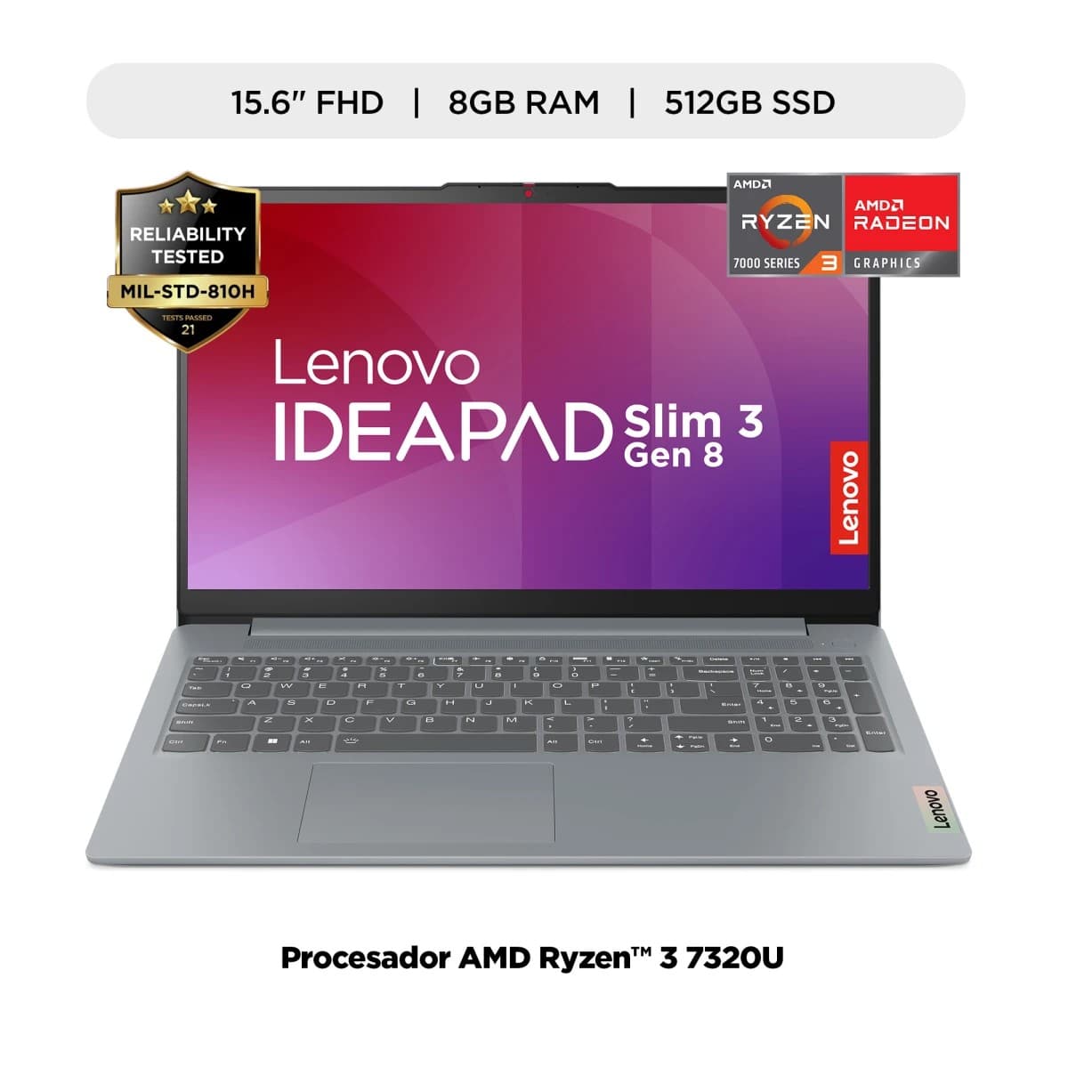 Lenovo Ideapad Slim 3 15amn8. Amd R3 7320u 15.6" W11 4. 8gb