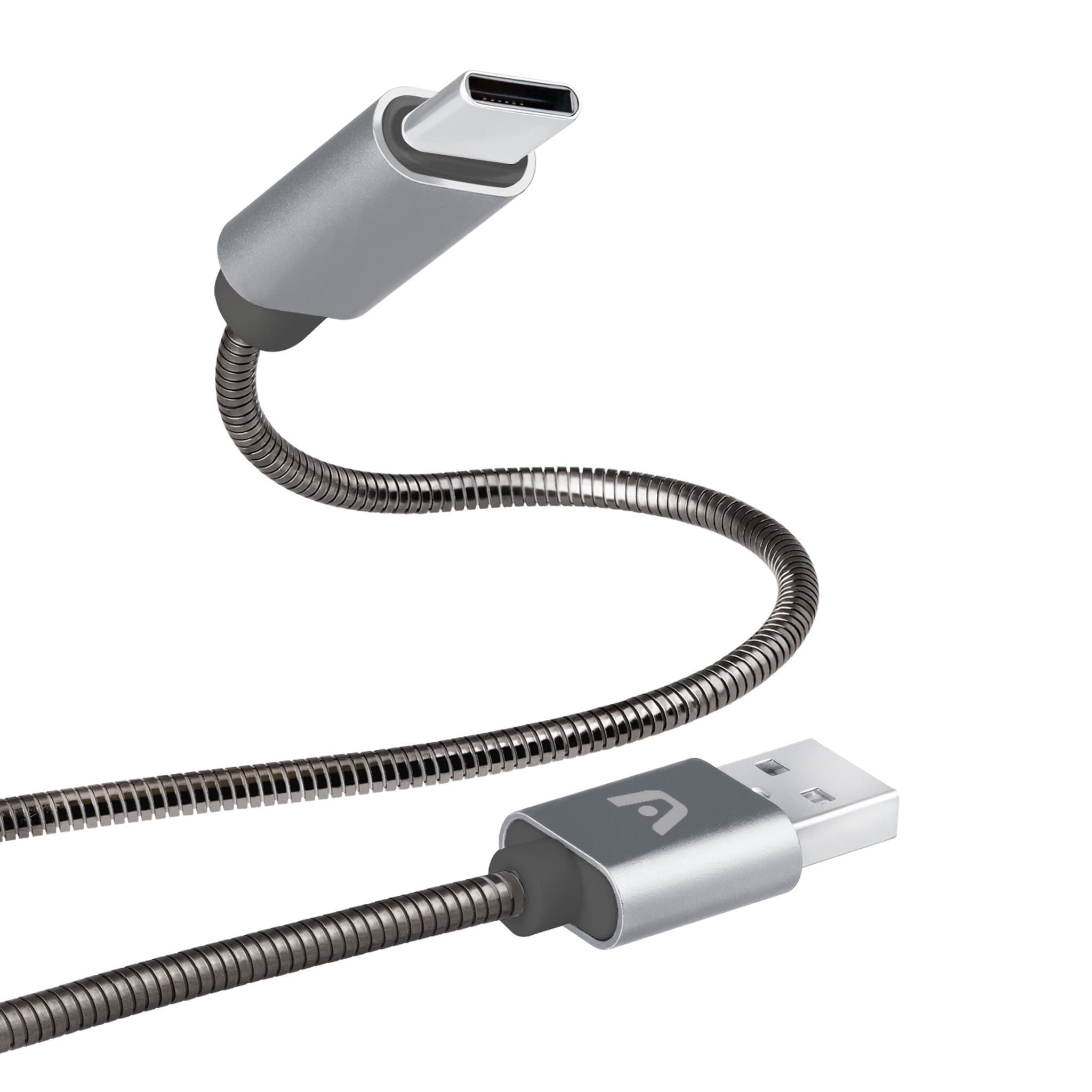 Cable Tipo-C A Usb 2.0 Trenzado De Metal Argom