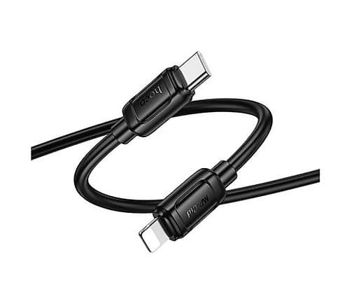 Hoco X115 Surprass Pd27w Cable De Usb-C A Lightning Black 1.0m