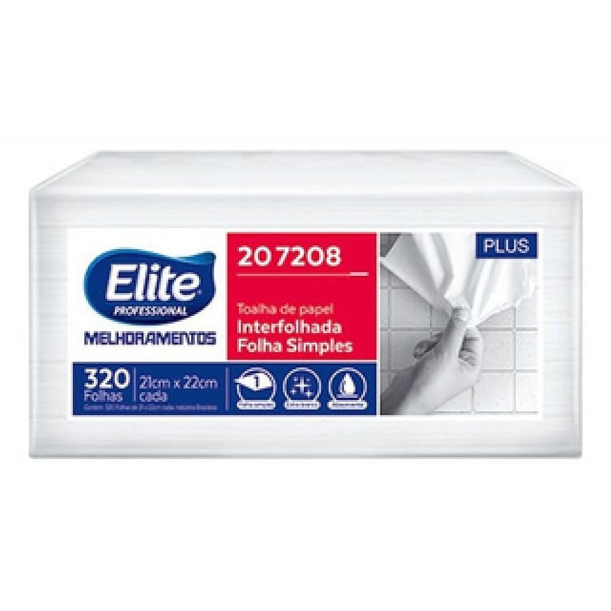 Toalla Elite Professional Interfoliada Hoja Simple 320 Toallas