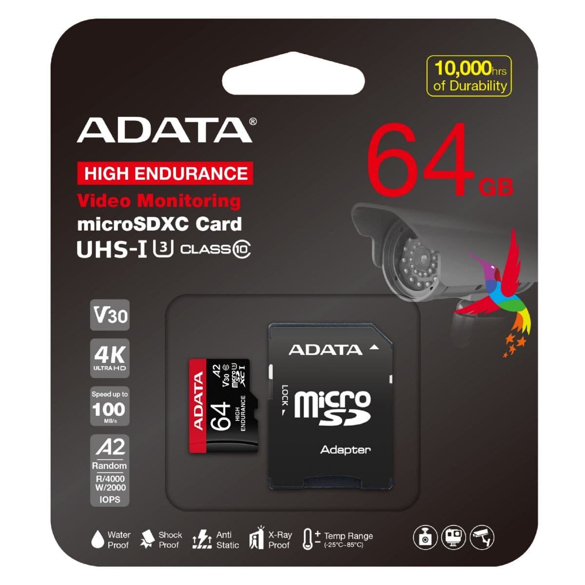 Memoria Adata Microsdxc 64gb Uhs-I U3 V30 High A2