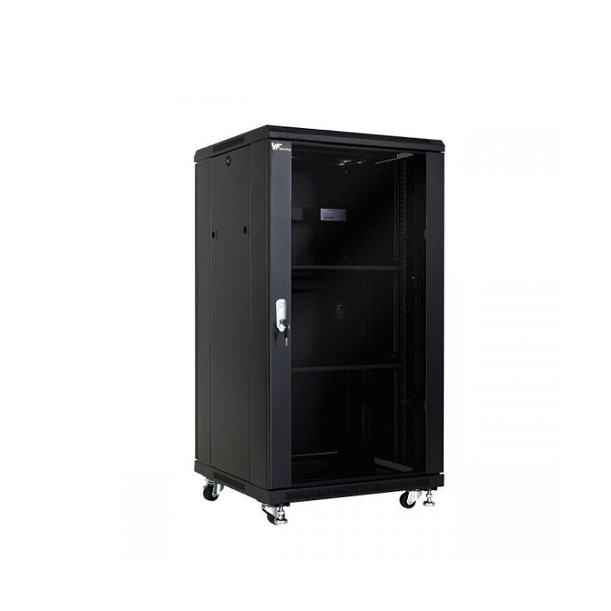 Rack Piso Negro 24u 600x600x1250 P/Vidrio