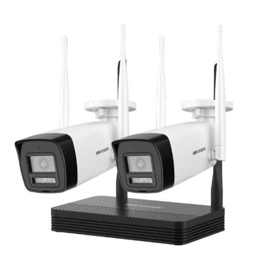 Cctv Kit Ip Wifi Nvs+2 Bullet J142i/Nks422w0h Hikvision