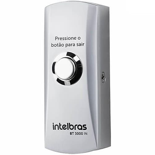 Porteria Pulsador Salida Bt 3000 In Metalico C/Base Intelbras