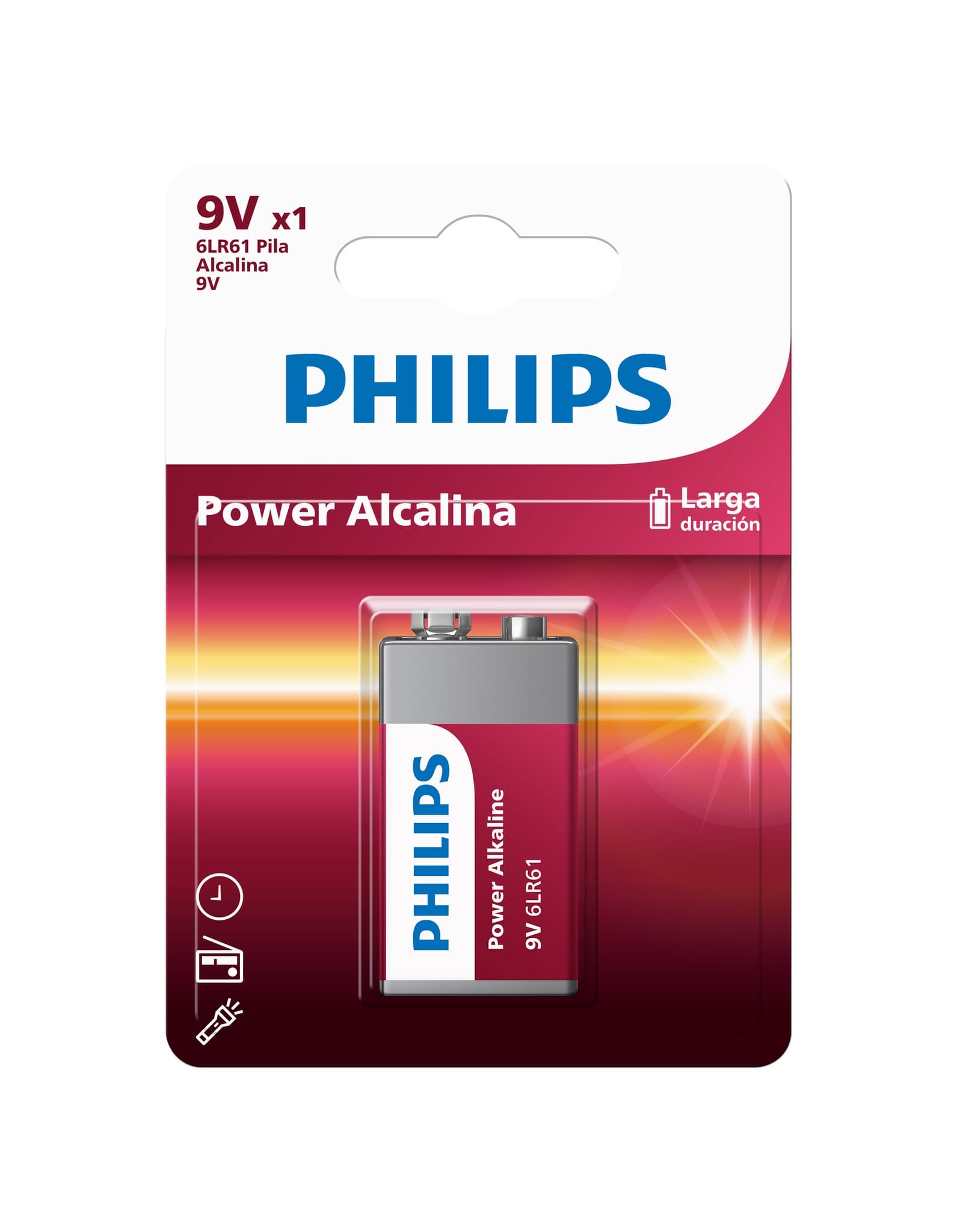 Pila Alkalina Philips 9v Blister X1