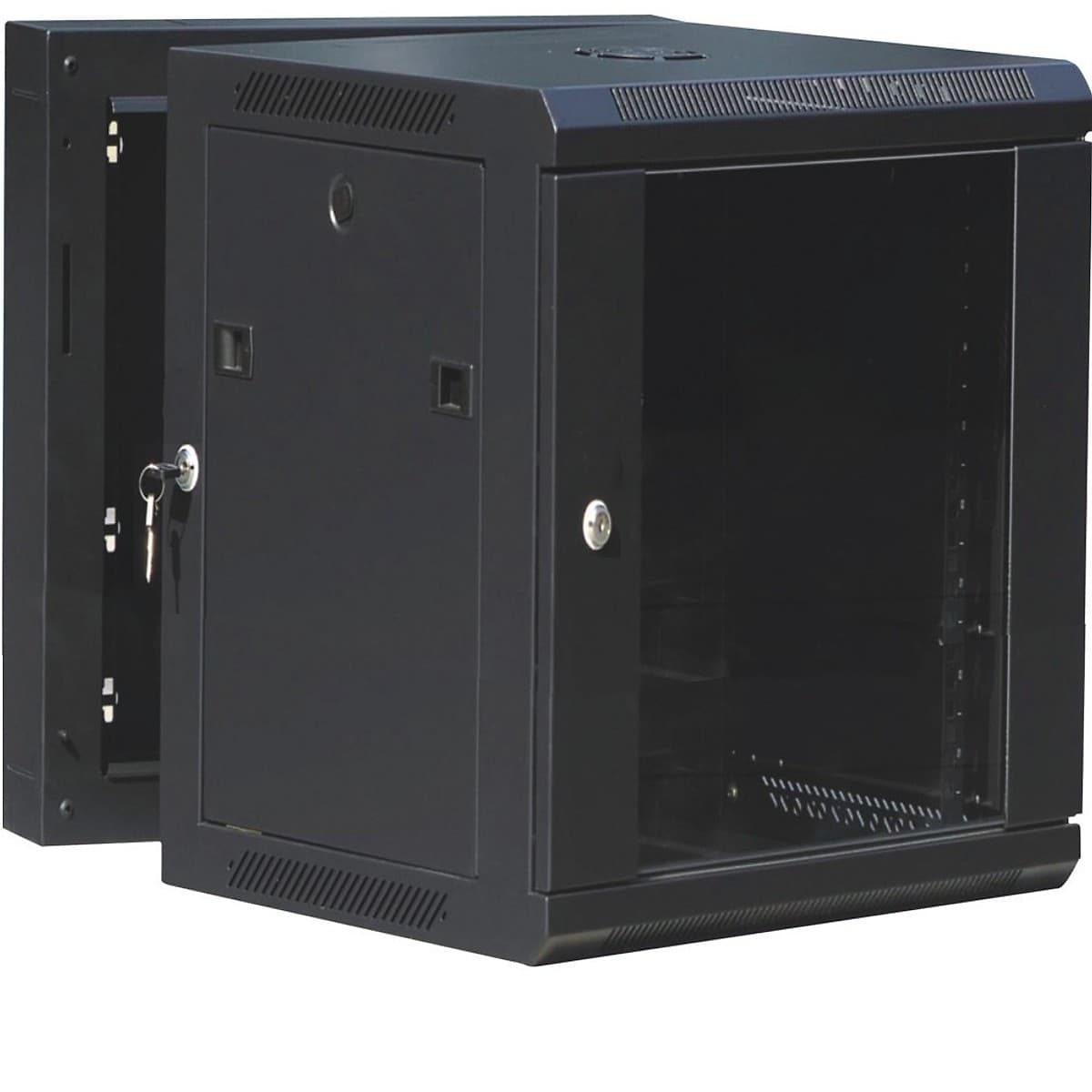 Rack 22u Pivotante Negro 600x550 Inc Pdu 6 T Org V Y Torn