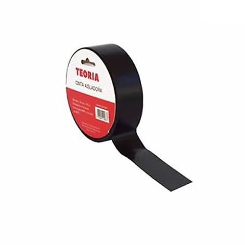Cinta Aisladora Eléctrica Negra Teoria 18mm X 20m