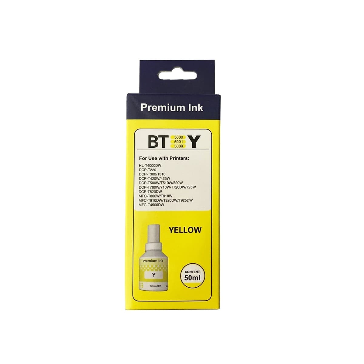 Botella De Tinta Office Partner Para Brother Bt-5001 Yellow