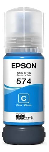 Botella De Tinta Epson T574220 Cian 70ml Cyan