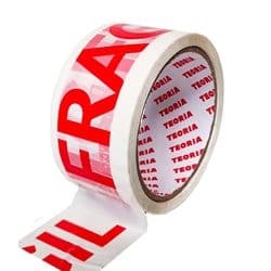 Cinta Adhesiva Para Embalaje Frágil 48mm X 50m Teoria+ Blanco