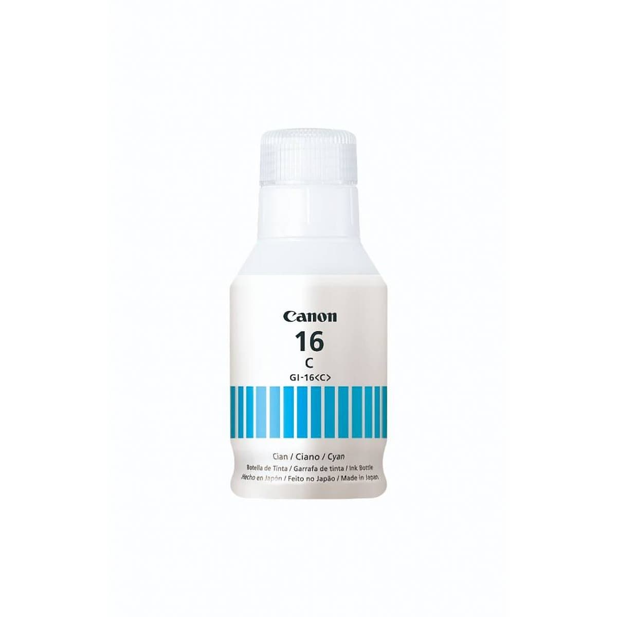 Botella De Tinta Canon Gi-16c - Cyan Para Equipos Maxify