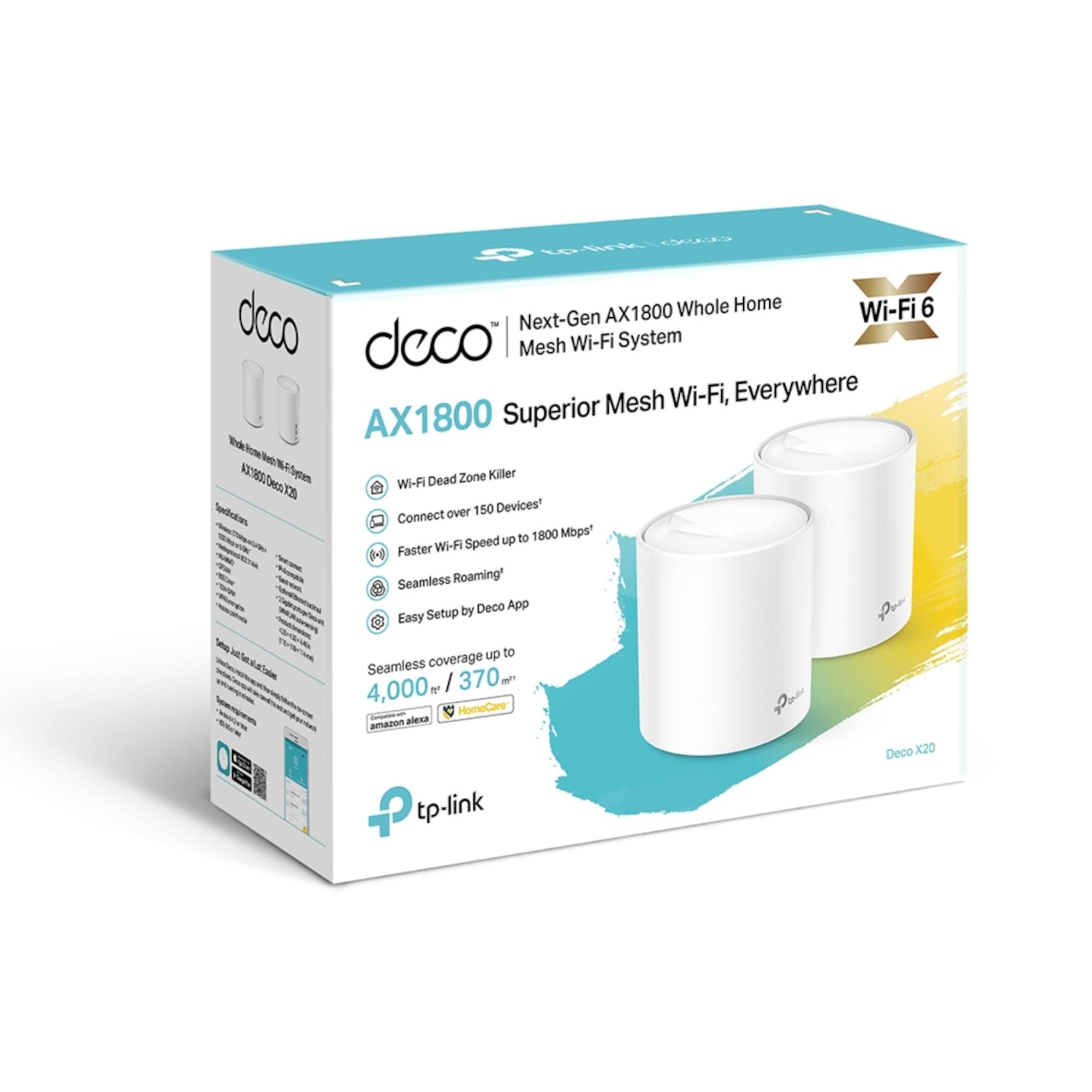 Router Mesh Tp-Link Deco X20 Ax1800 X2u