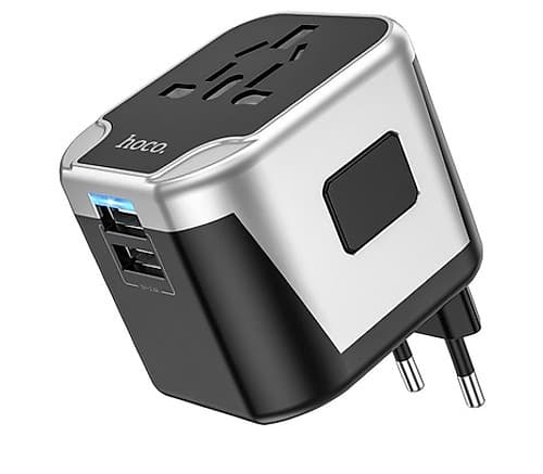 Hoco Ac5 Cargador Y Adaptador Universal 2 Usb-A 20w Black
