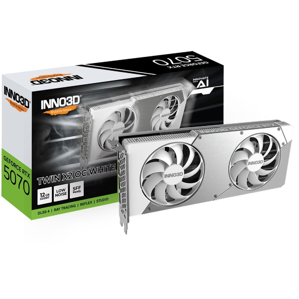 Tarjeta Inno3d Geforce Rtx 5070 12gb Twin X2 Oc Wh