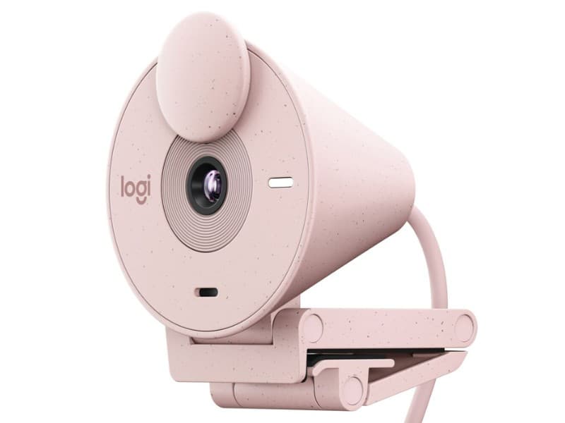 Logitech 960-001446 Webcam Brio 300 Rose Samr Usb-C P/Promo**