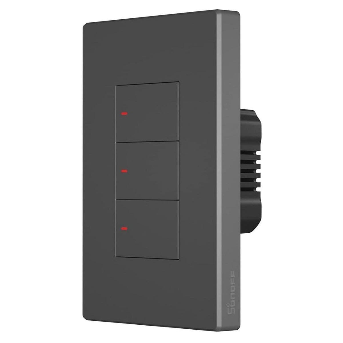 Interruptor De Pared Sonoff M5-120 3 Bot Grafito
