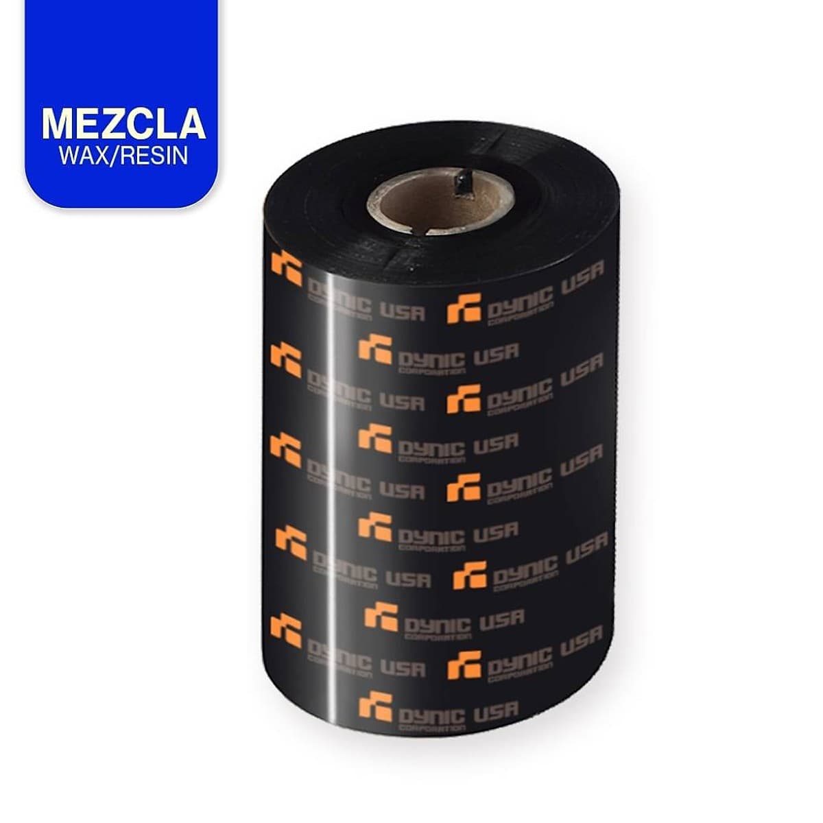 Ribbon Mezcla Wax/Resin Dynic 110(A) 450(L) 25(B) Out Negro