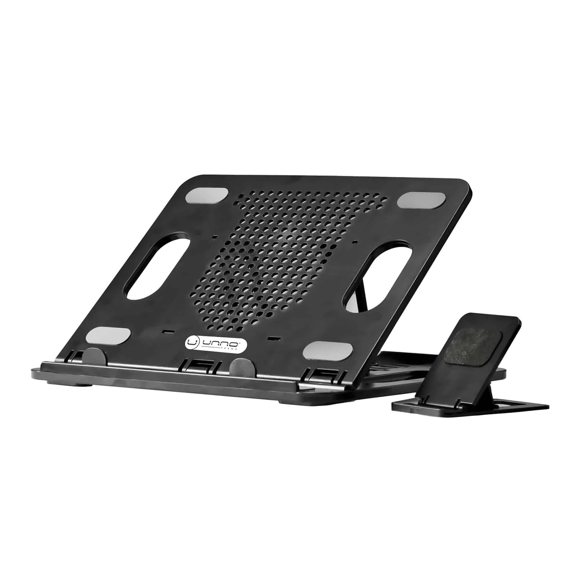 Soporte Notebook Unno Nc6115bk 17'' Con Soporte Celular