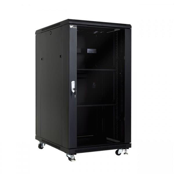 Rack Piso Negro 27u 600x1000x1400 P/Vidrio